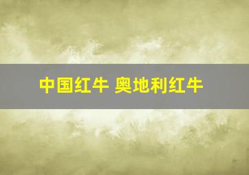 中国红牛 奥地利红牛